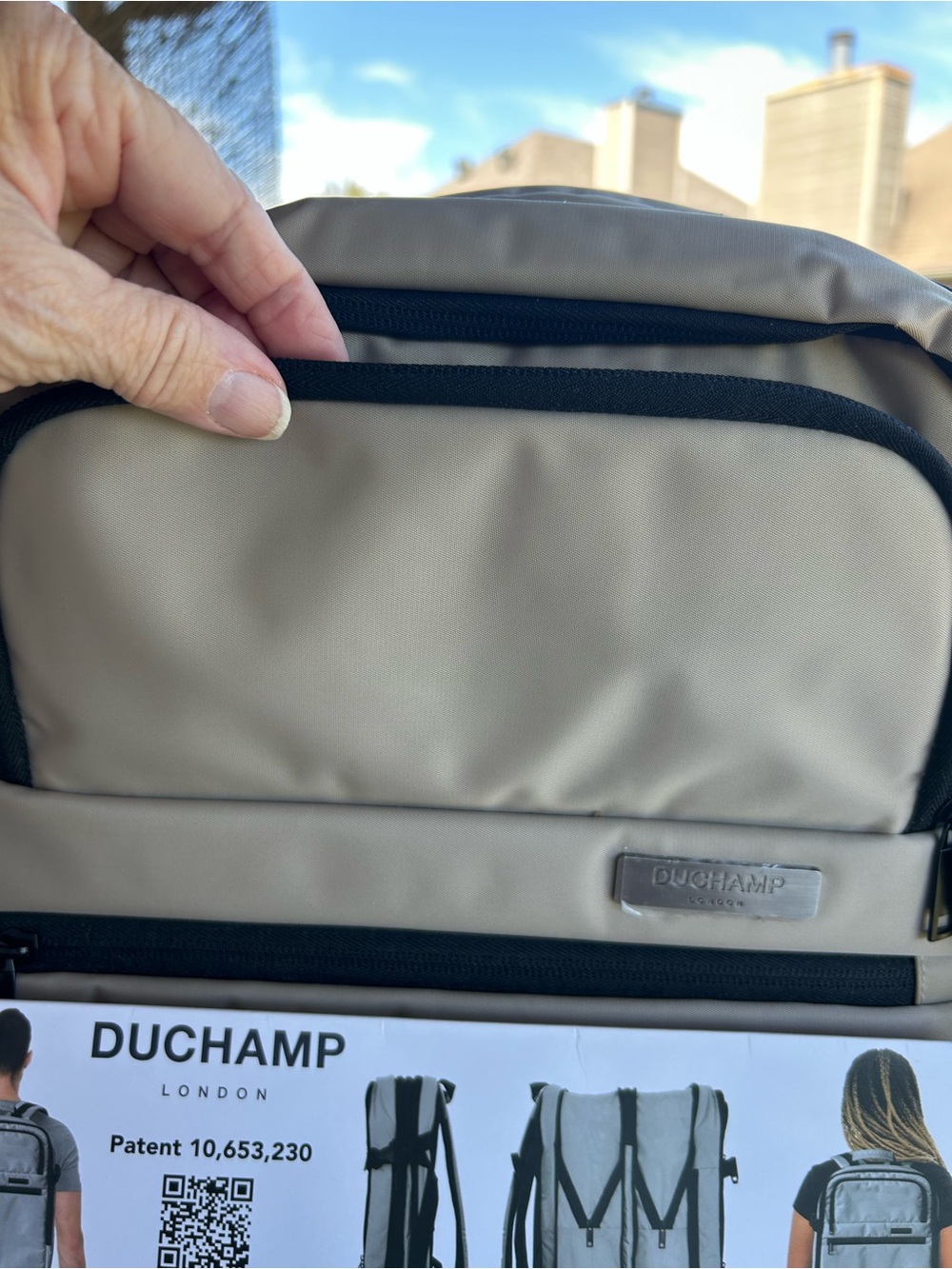 Duchamp London Expandable Travel Backpack Suitcase NEW - Picture 11 of 16